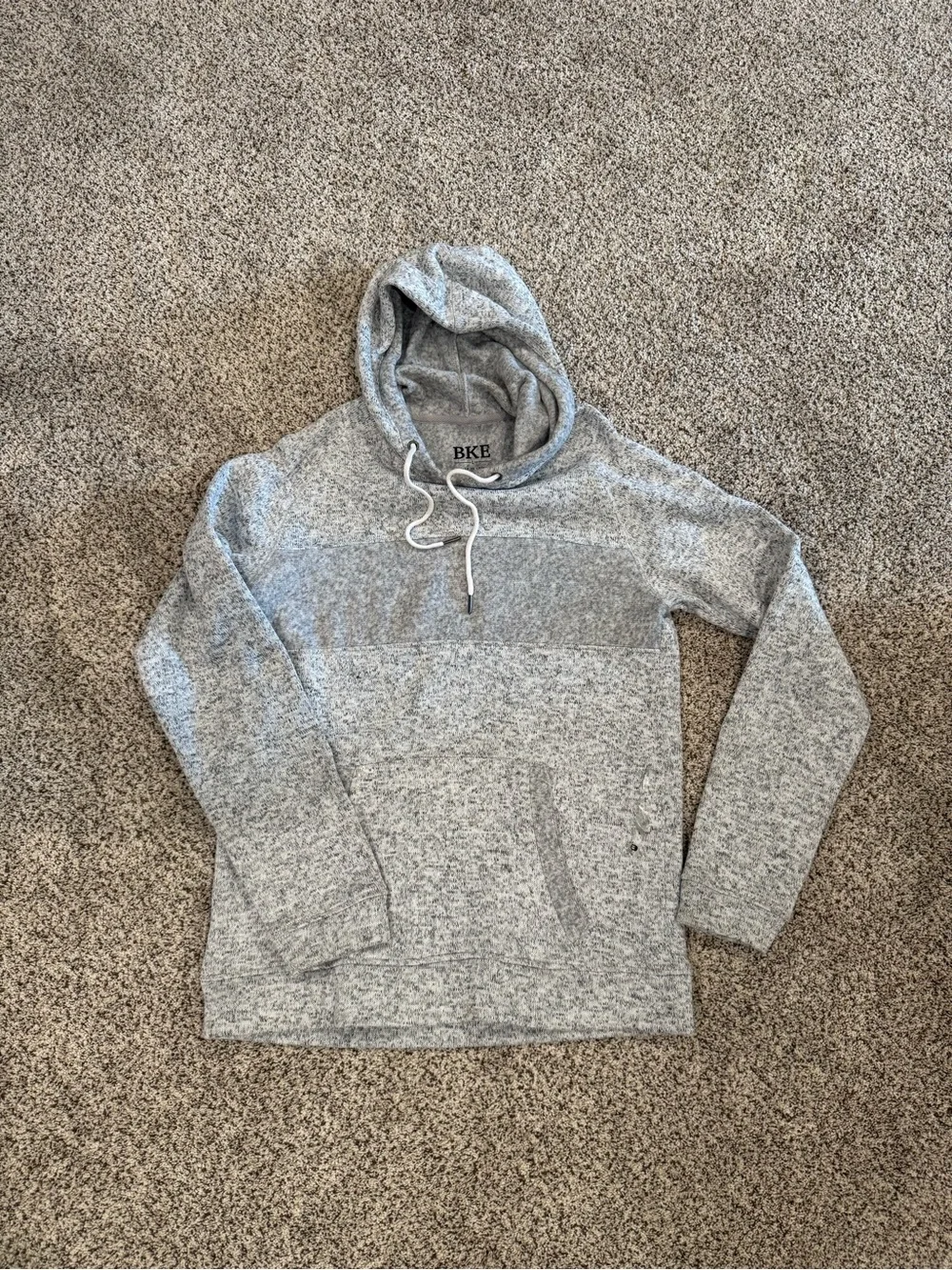 BKE Heather Light Gray Pullover Hoodie